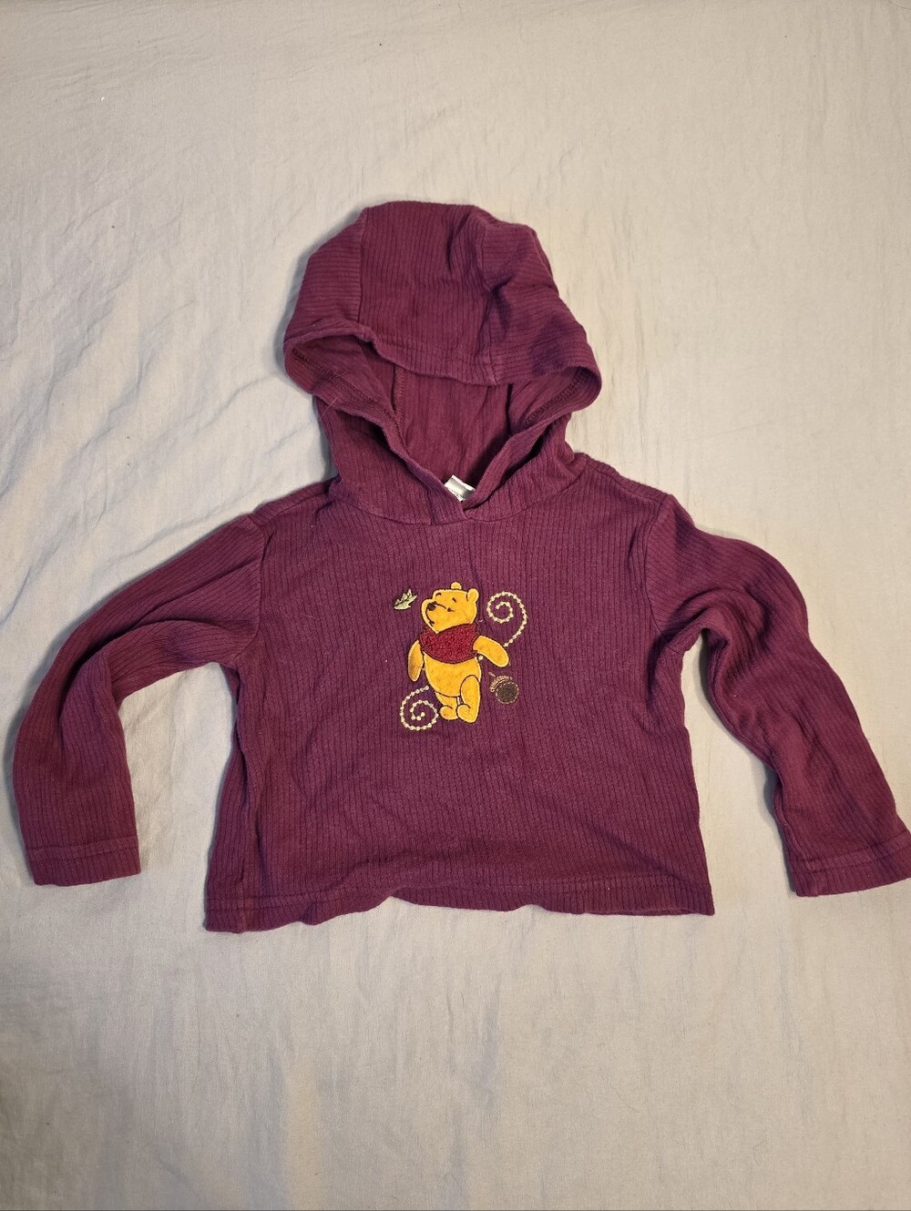 Disney Vintage Winnie the Pooh Hooded Kids Long Sleeve